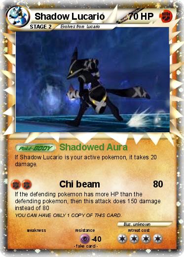 Pokemon Shadow Lucario