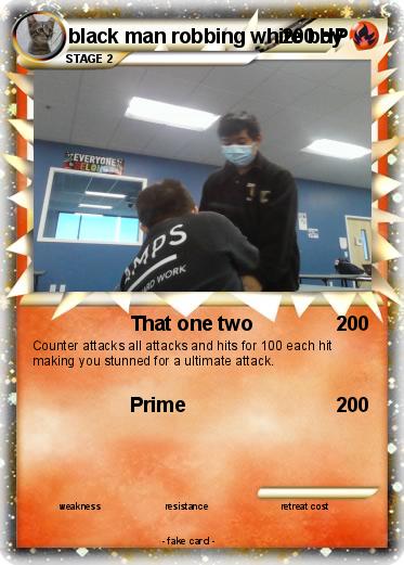 Pokemon black man robbing white boy