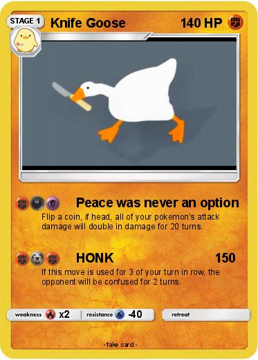 Pokemon Knife Goose