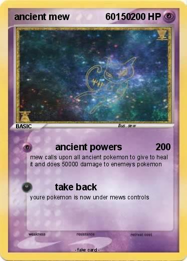 Pokemon ancient mew              60150
