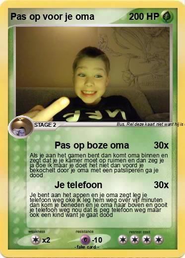 Pokemon Pas op voor je oma