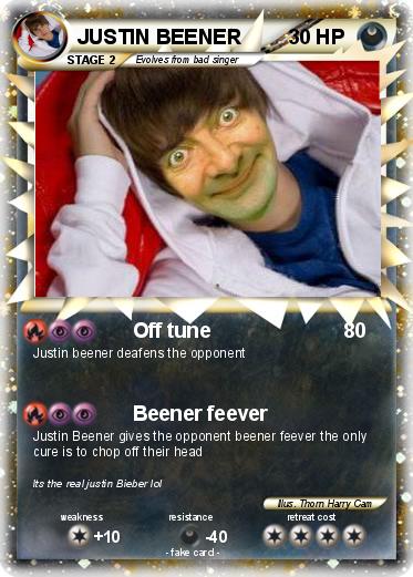 Pokemon JUSTIN BEENER