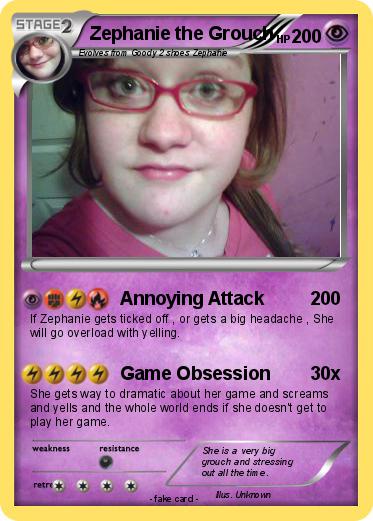 Pokemon Zephanie the Grouch