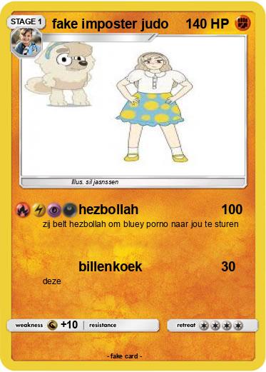 Pokemon fake imposter judo