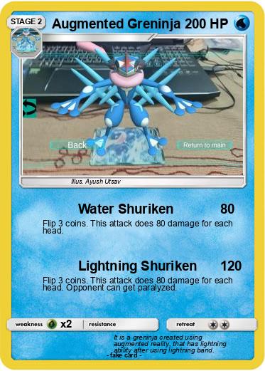 Pokemon Augmented Greninja