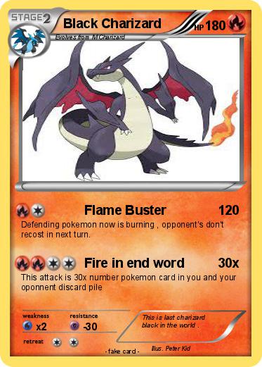 Pokemon Black Charizard
