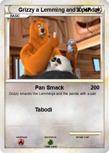 Pokemon Grizzy a Lemming and a panda