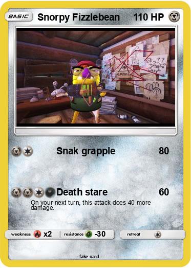 Pokemon Snorpy Fizzlebean