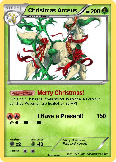 Pokemon Christmas Arceus