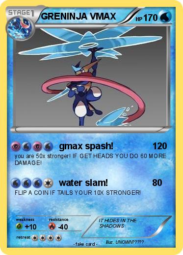 Pokemon GRENINJA VMAX
