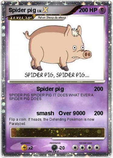Pokemon Spider pig
