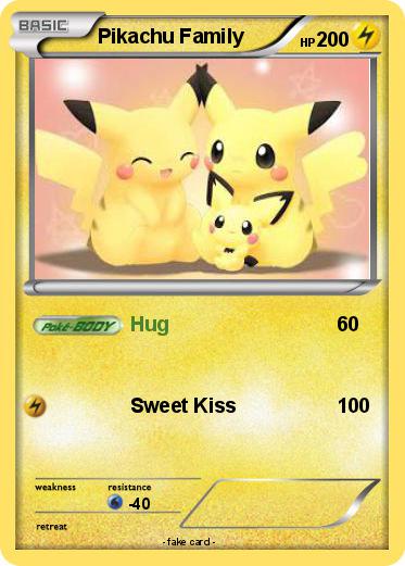 Pokemon Pikachu Family