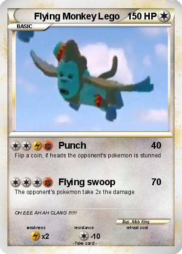 Pokemon Flying Monkey Lego