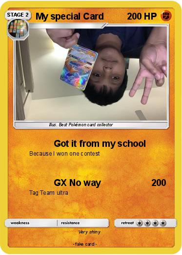 Pokemon My special Card