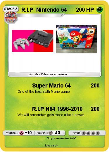 Pokemon R.I.P  Nintendo 64