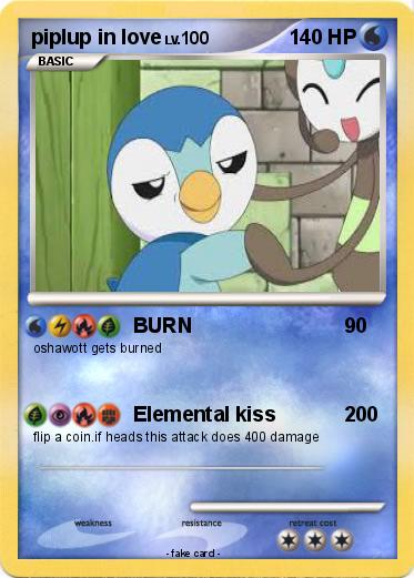 Pokemon piplup in love