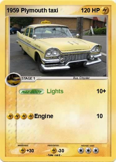 Pokemon 1959 Plymouth taxi