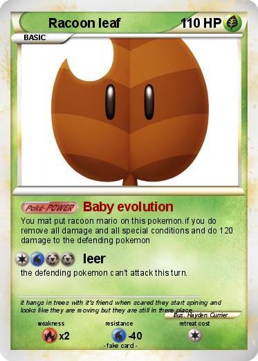 Pokemon Racoon leaf