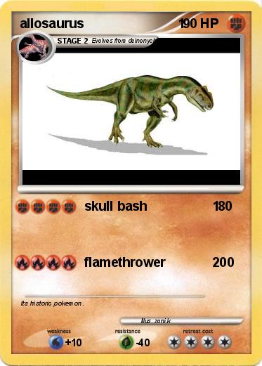 Pokemon allosaurus                          1