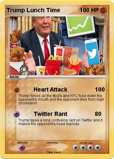 Pokemon Trump Lunch Time