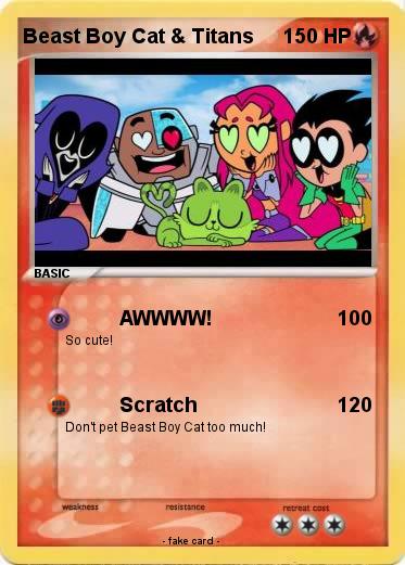 Pokemon Beast Boy Cat & Titans