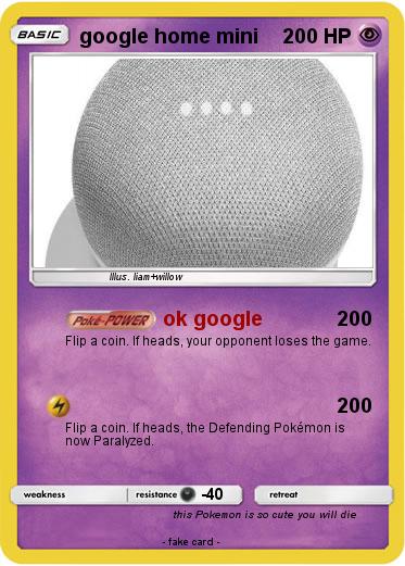 Pokemon google home mini