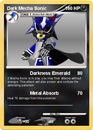 Pokemon Dark Mecha Sonic