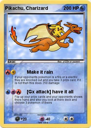 Pokemon Pikachu, Charizard