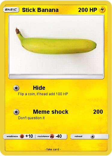 Pokemon Stick Banana