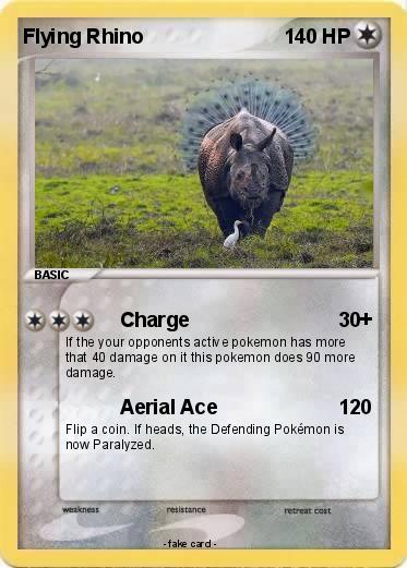 Pokemon Flying Rhino