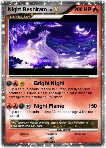 Pokemon Night Reshiram