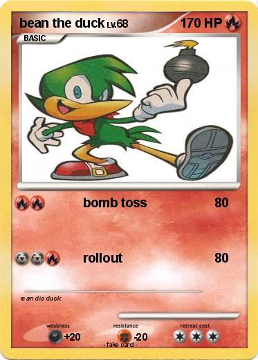 Pokemon bean the duck