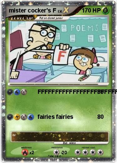 Pokemon mister cocker's F