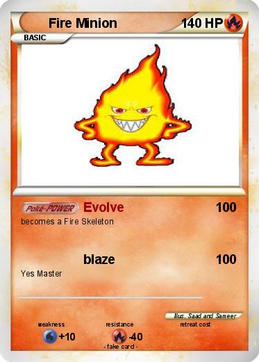 Pokemon Fire Minion