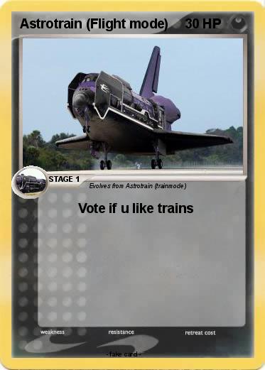 Pokemon Astrotrain (Flight mode)