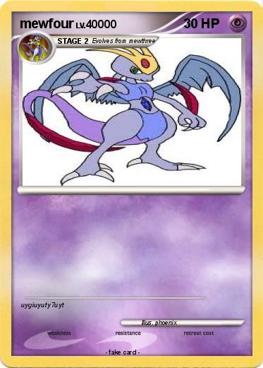 Pokemon mewfour