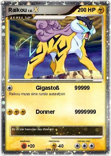 Pokemon Raikou