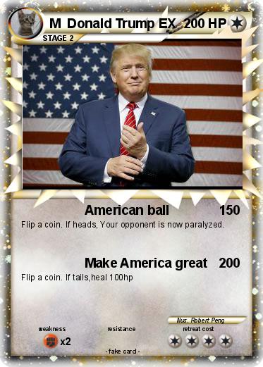 Pokemon M  Donald Trump EX