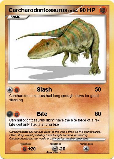 Pokemon Carcharodontosaurus