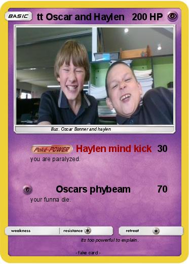 Pokemon tt Oscar and Haylen