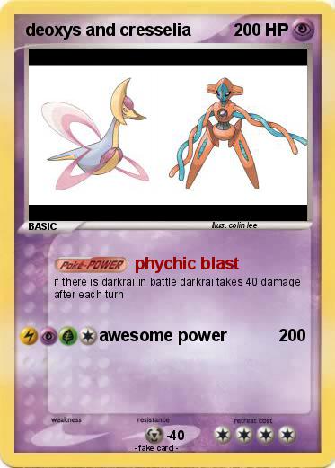 Pokemon deoxys and cresselia