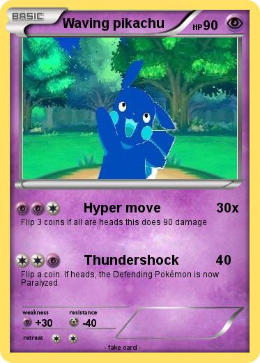 Pokemon Waving pikachu