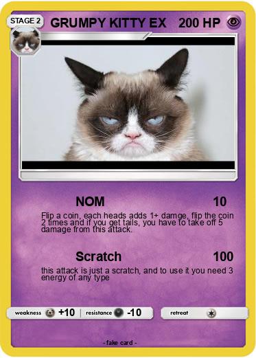 Pokemon GRUMPY KITTY EX