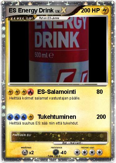 Pokemon ES Energy Drink