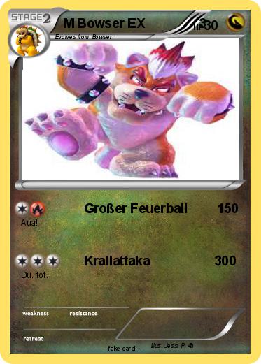 Pokemon M Bowser EX               3