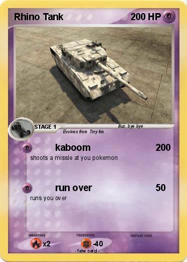 Pokemon Rhino Tank