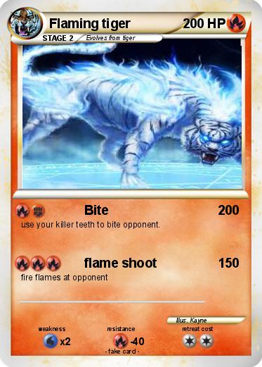 Pokemon Flaming tiger