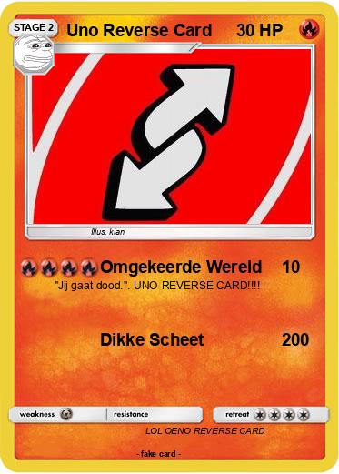 Pokemon Uno Reverse Card