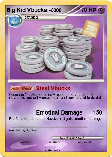 Pokemon Big Kid Vbucks