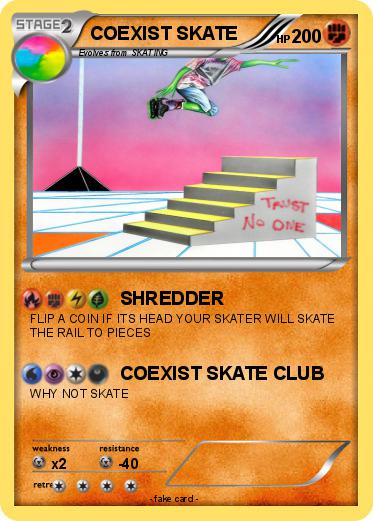 Pokemon COEXIST SKATE